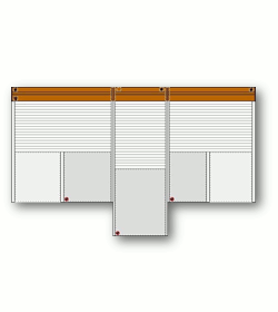 Roller shutter as an independent construction