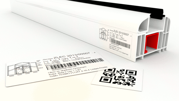 Production labels for window profiles